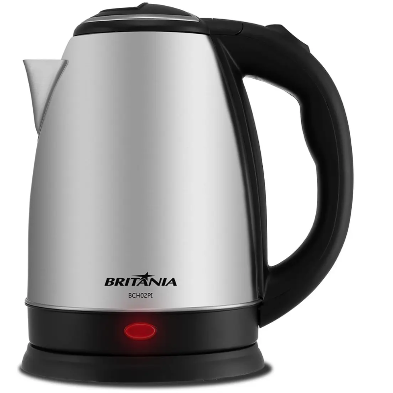 Chaleira Eletrica Britania BCH02PI inox de 1,8 litros